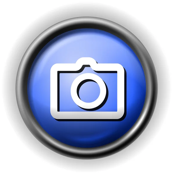 Glass photo icon — Stock Vector