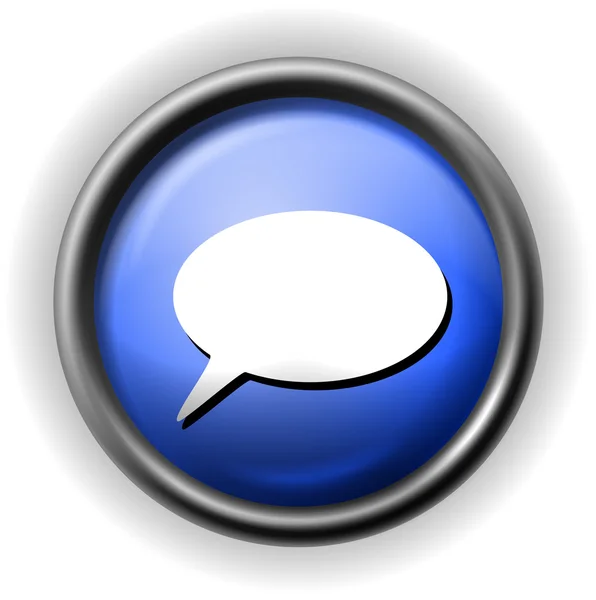 Glas pictogram spraak — Stockvector