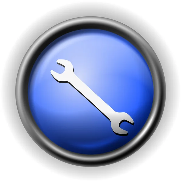 Glass wrench icon — Stock Vector