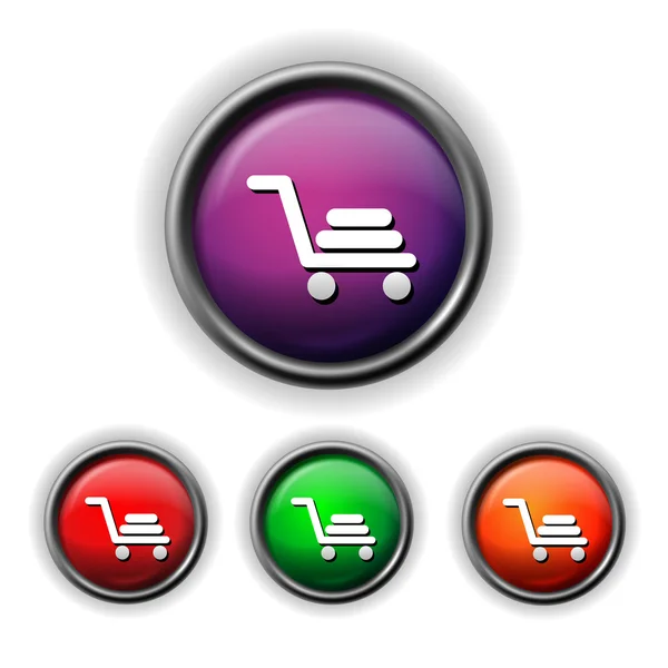 Shopping cart icon — Stock Vector