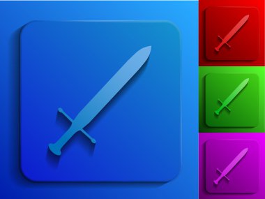 kılıç tek renkli simgeler