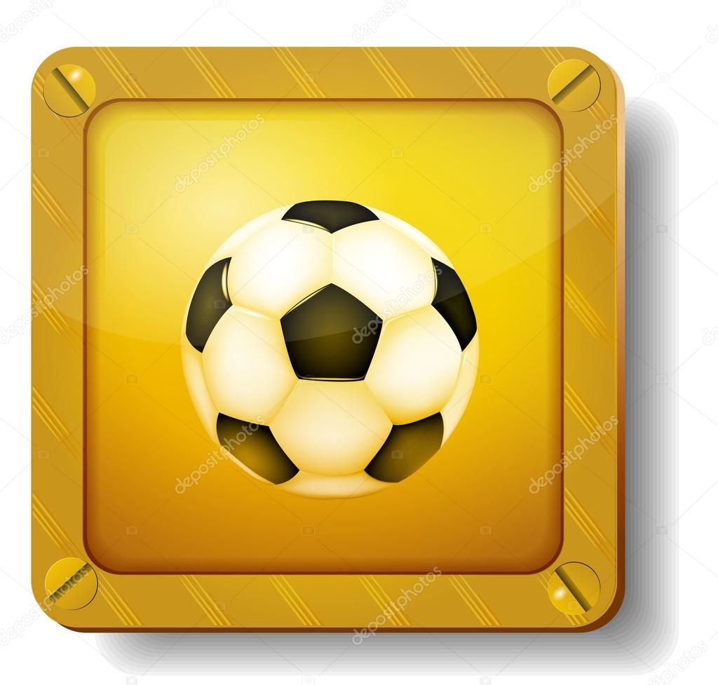 Golden soccer-ball icon