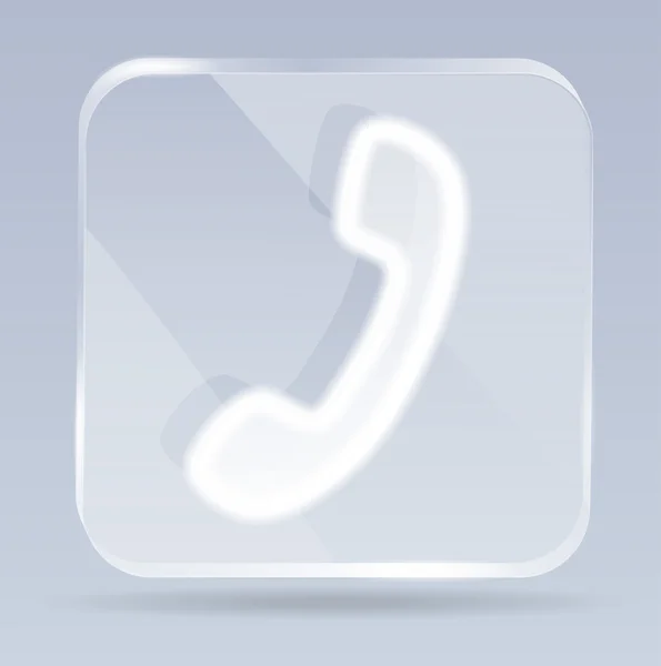 Glas handset pictogram — Stockvector