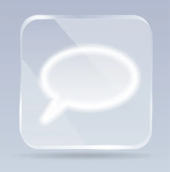 Icône en verre — Image vectorielle