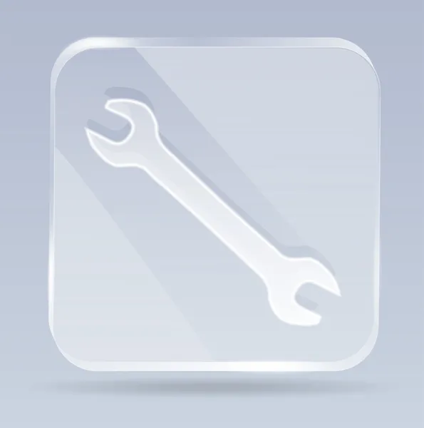 Glass wrench icon — Stock Vector