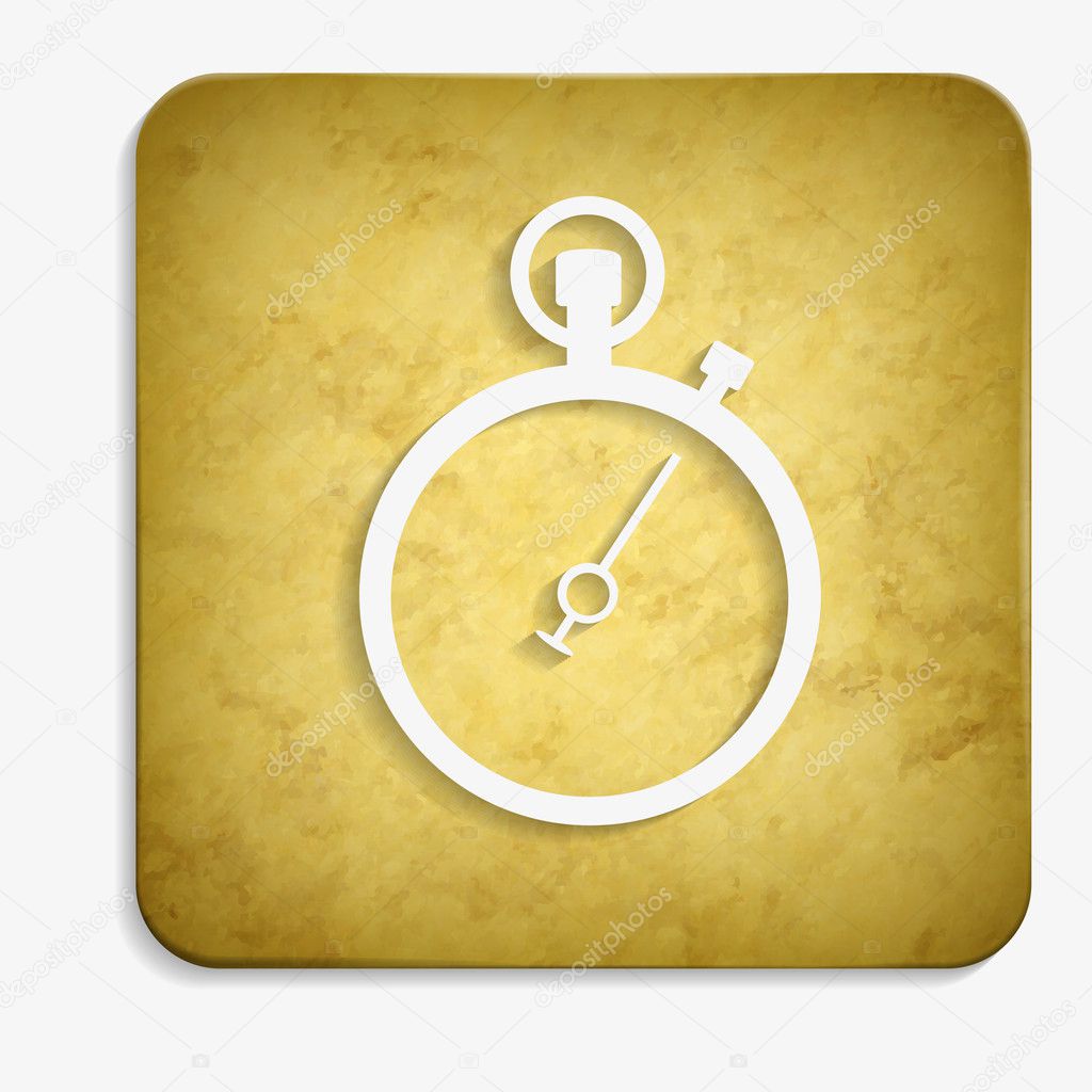 Stopwatch parchment icon