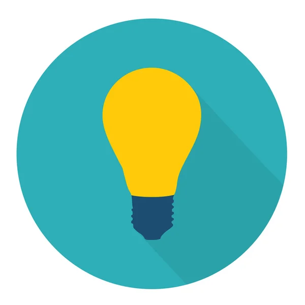 Bulb parchment icon — Stock Vector