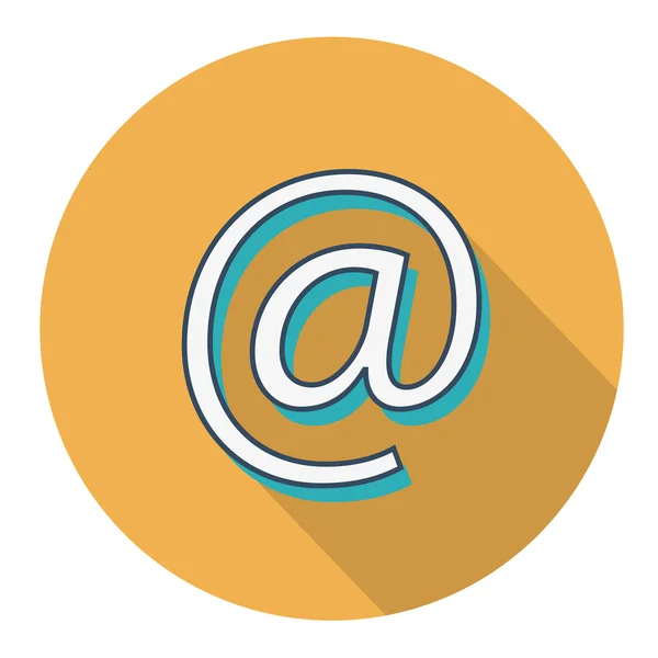 E-mail icona pergamena Vettoriali Stock Royalty Free