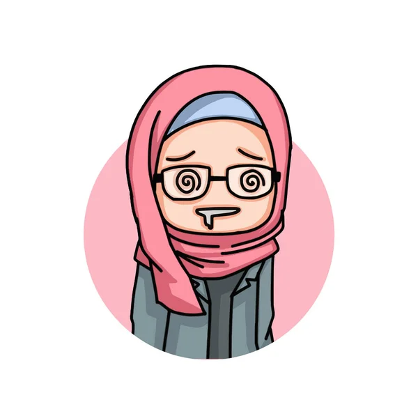 아름다운 이슬람 여성들 히잡을 있습니다 Vector — 스톡 벡터