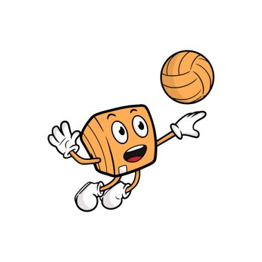 box cartoon character. vector illustration