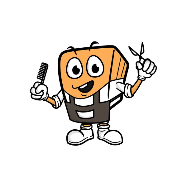 Box Cartoon Character Vector Illustration — ストックベクタ