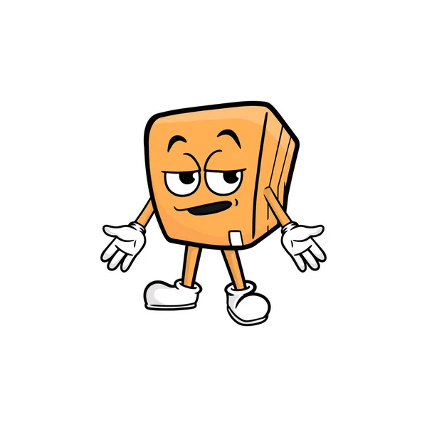 Cuadro Personaje Dibujos Animados Mascota Vector Ilustración — Vector de stock