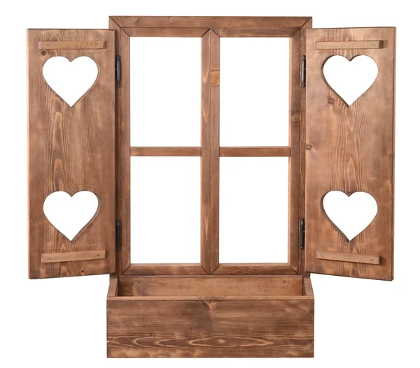 Ventana con corazón — Foto de Stock