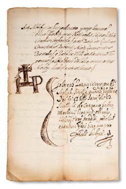 Old manuscript clipart