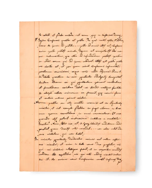 Oude Manuscript — Stockfoto