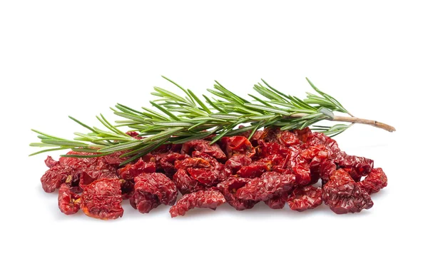 Dried tomatoes with rosemary — Stock Photo, Image