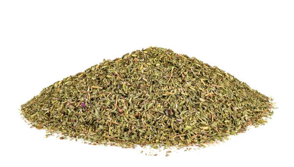 Dried Thyme Montón Aislado Sobre Fondo Blanco — Foto de Stock