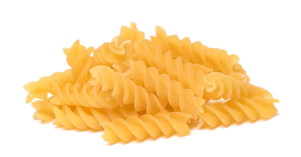 Italian Fusilli Pile Isolated White Background — Stock Photo, Image