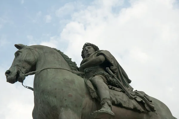 Denkmal für louis xiv auf dem place bellecour, lyon, franz — Stockfoto