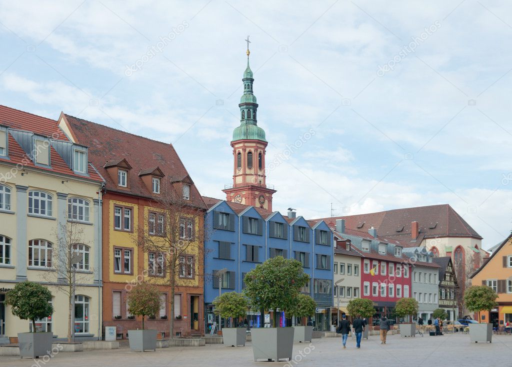 Old Market square (Alter Marktplatz), Offenburg, Germany