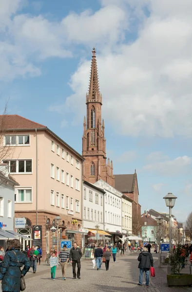 Hauptstrasse, offenburg, Niemcy — Zdjęcie stockowe