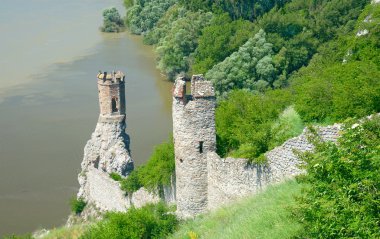 Devin castle. ilk kule. Bratislava, Slovakya