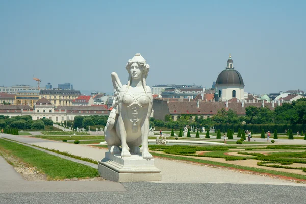 Sphinx in Belvedere garden, Vienna, Austria — Stock Photo, Image