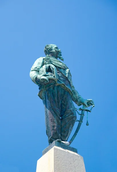 Monument van victor Emanuel ii (1894), santa margherita ligure, — Stockfoto