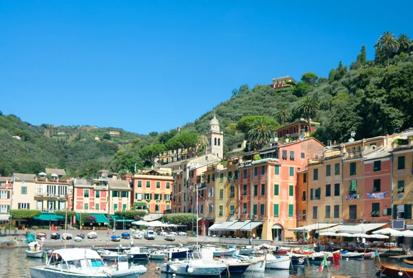 Pohled na portofino, liguria, Itálie — Stock fotografie