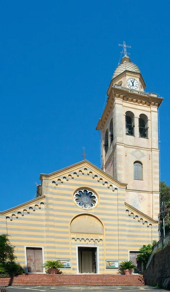 Iglesia de San Martín (siglo XII), Portofino, Liguria, Italia — Foto de Stock