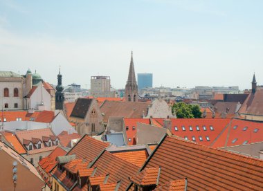 eski şehir, bratislava, Slovakya çatılar