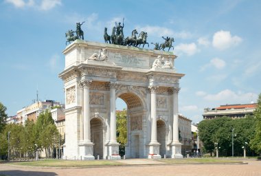 Arc barış (XIX. yüzyıl) sempione Parkı, milan, İtalya