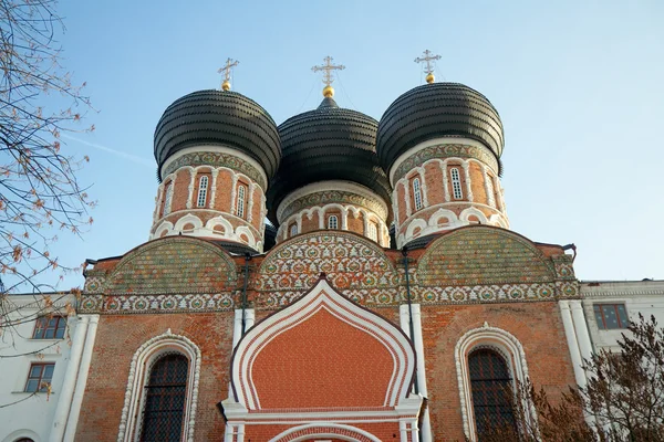 Domes of Intercession cathedral, Izmaylovo Estate, Moscovo, Russi — Fotografia de Stock