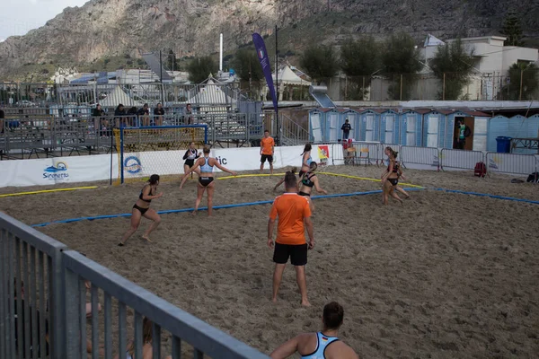 2021 Isola Delle Femmine Sicily Italysicily Champion Beach Handball Cup — стокове фото