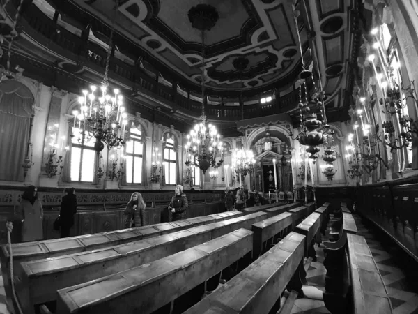 Venice Italy January 2020 Evocative Image Interior Hall Theprayer One — Stock Photo, Image