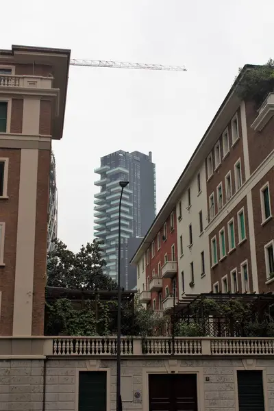 2021 Milan Italy Piazza Gae Aulenti Evocative Imageof Skyscrapers Square — Stockfoto
