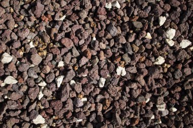 Kahverengi çömlek taşlarının anımsatıcı doku görüntüsü