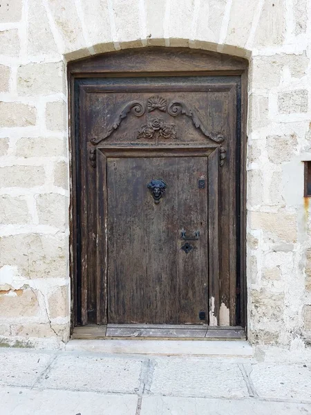 Evocative Image Old Door House Italy — Stock fotografie