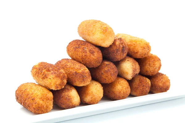 Croquetes empanados — Fotografia de Stock