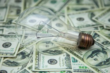 bilet üzerinde ampul