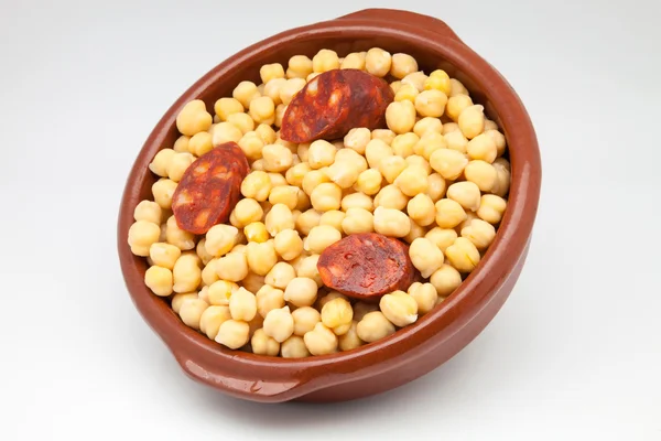 Chickpeas cooked — Stock Photo, Image