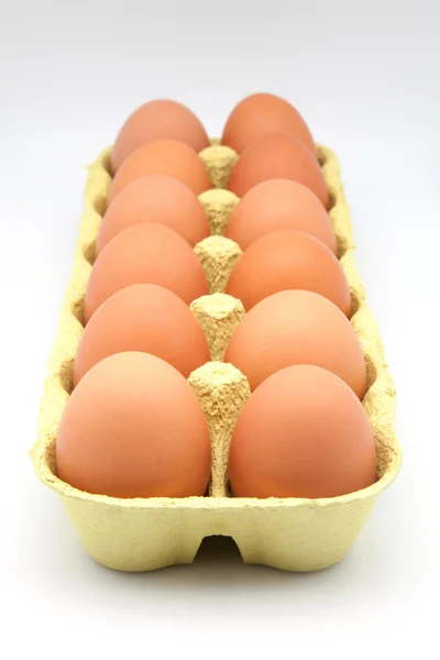 Box of eggs — Stock Photo, Image