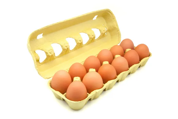 Dúzia de ovos — Fotografia de Stock