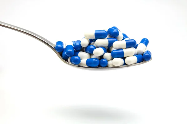Blue capsules — Stock Photo, Image