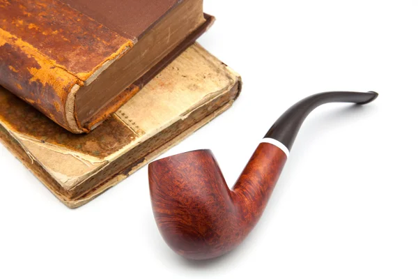 Pipe and book — Stock Photo, Image