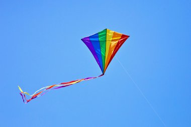 kite flying clipart