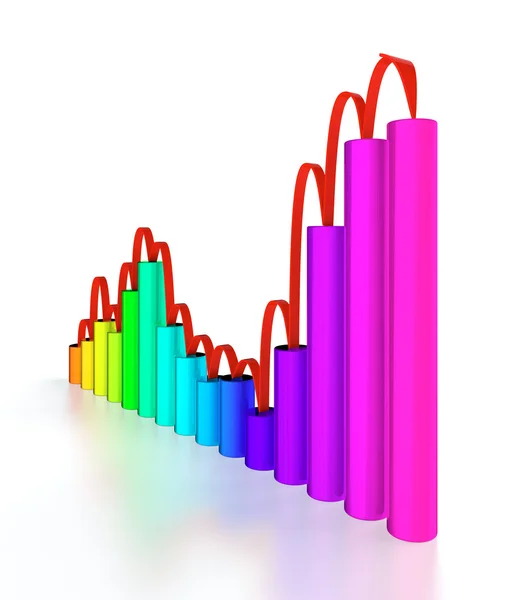 Wirtschaftsgrafik — Stockfoto