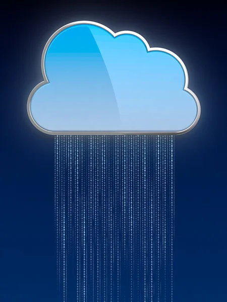 Вычислительное облако — стоковое фото