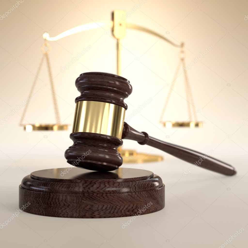 Scales of Justice and gavel