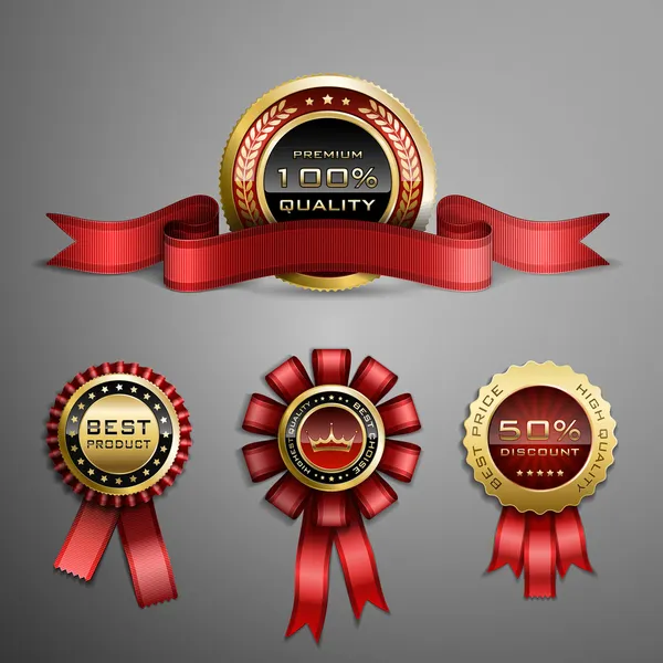 Award ribbon — Stock Vector